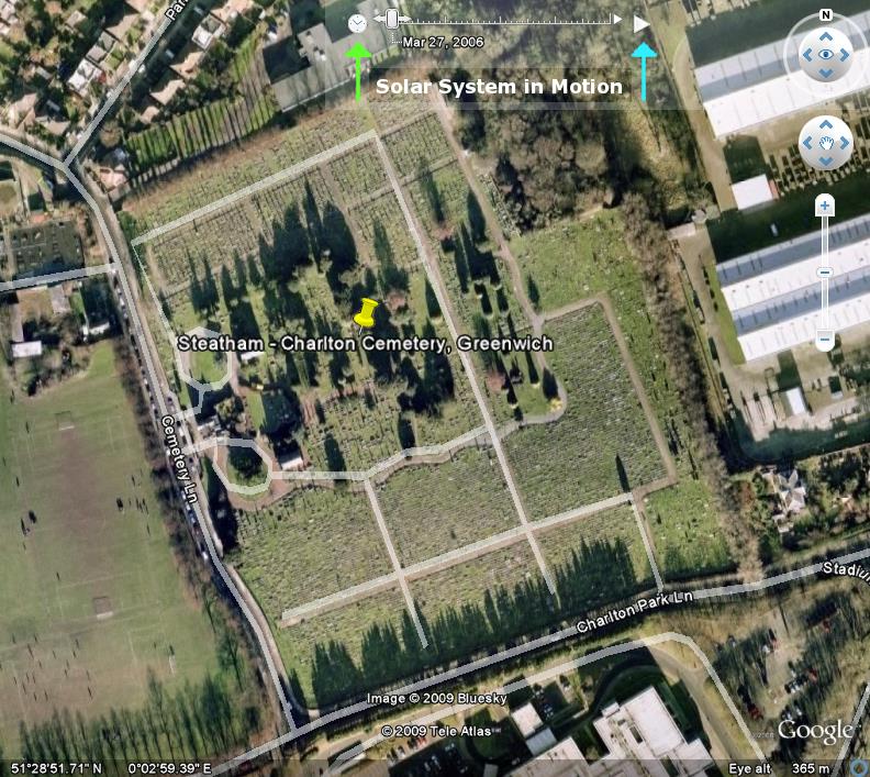 Photo of Google Earth - Charlton Cemetery