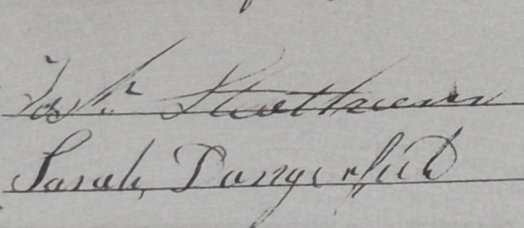 Photo of Joseph Steatham's signature