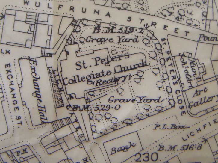 Photo of Map of showing location of St. Peter's Close