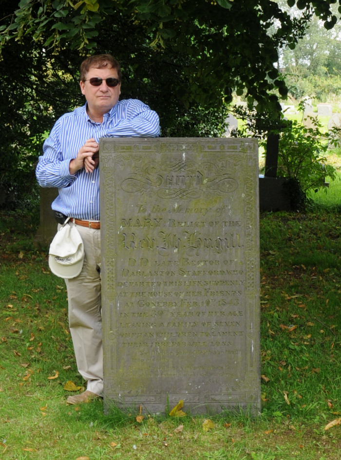 Photo of Mary Hugill's gravestone