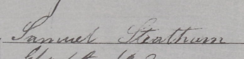 Photo of Moses Steatham's signature
