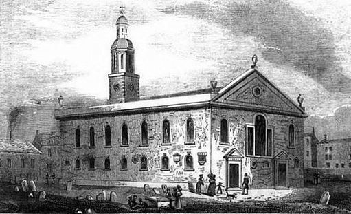 Photo of St Bartholomew's Church 1836.  